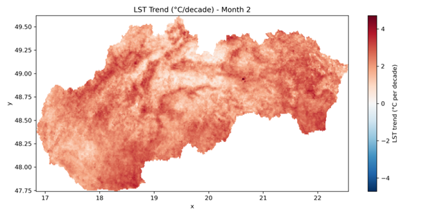 LST trend február