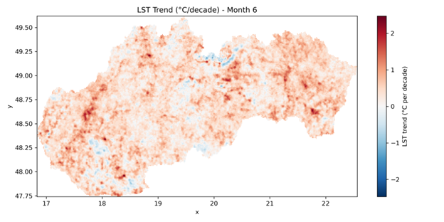 LST trend jún