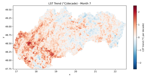 LST trend júl